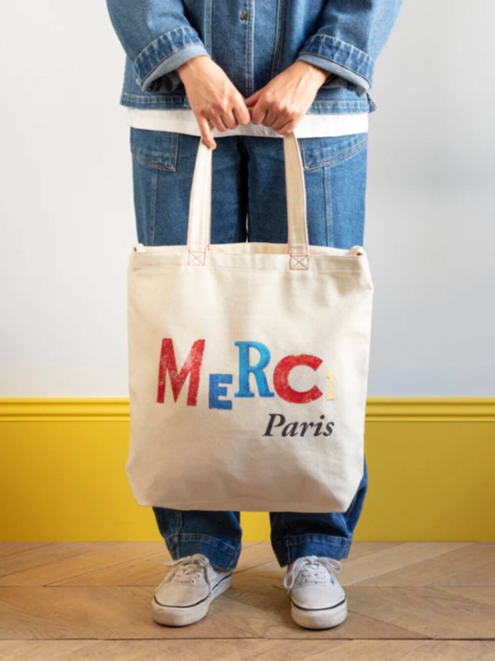 Merci Paris Jean-Michel Tote Bag